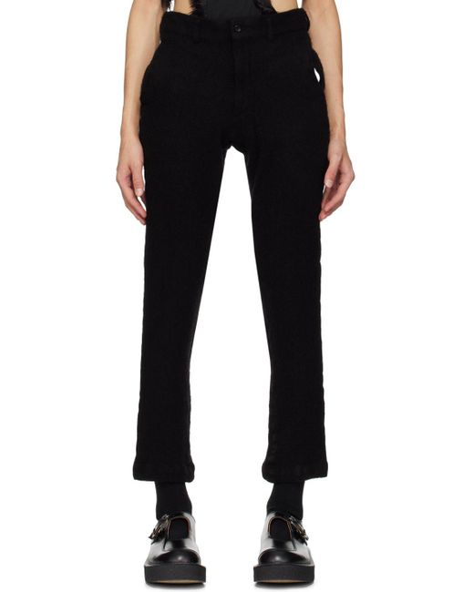 Comme des Garçons Black Belt Loops Slacks for men