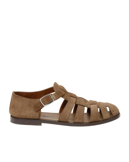 Loro Piana Brown Maxime Walk Sandals for men