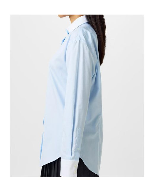 Prada White Long Sleeve Blouse