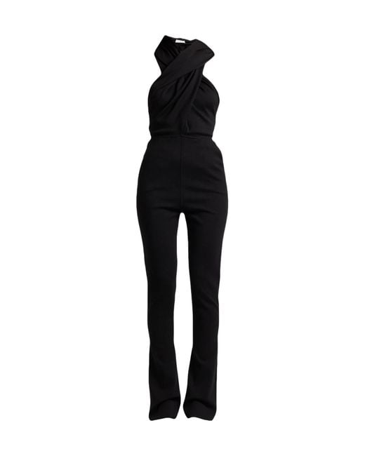 Saint Laurent Black Solid-Color Jumpsuit