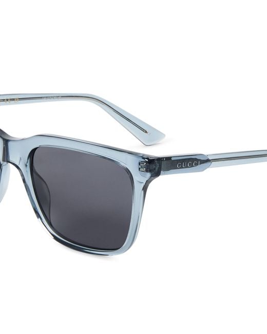 Gucci White Square Sunglasses for men