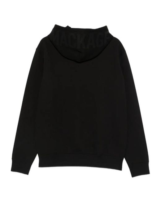 Mackage Black Logo-Print Hoodie for men