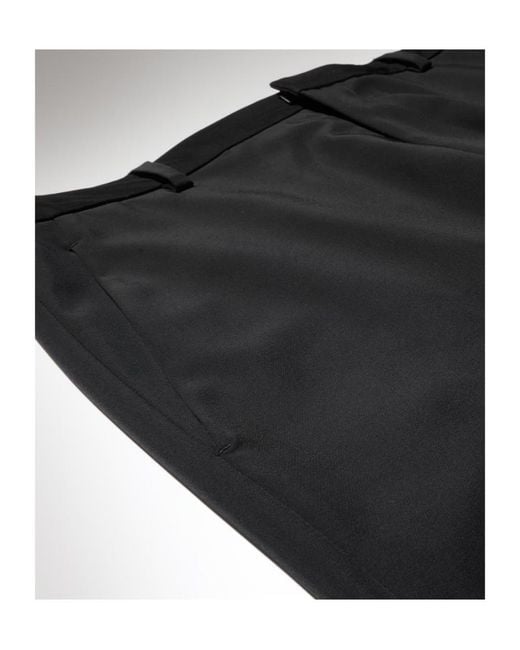Gucci Black Stretch Technical Polyester Pants for men