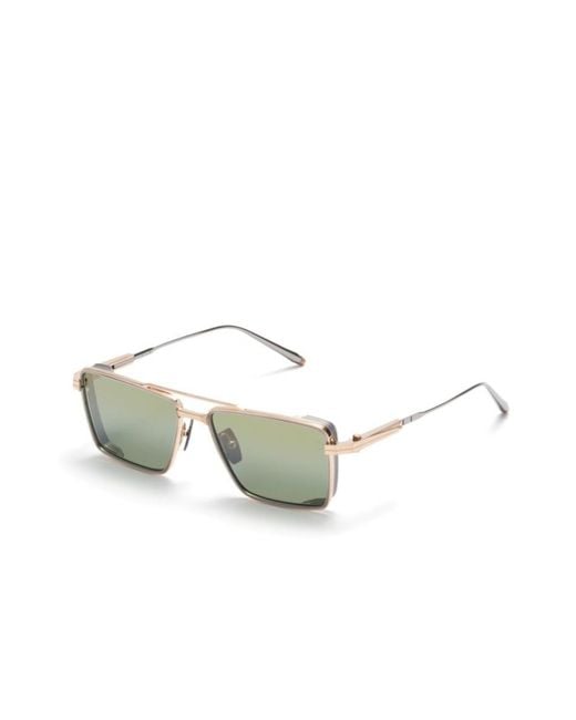 Akoni Green Geometric Sunglasses for men