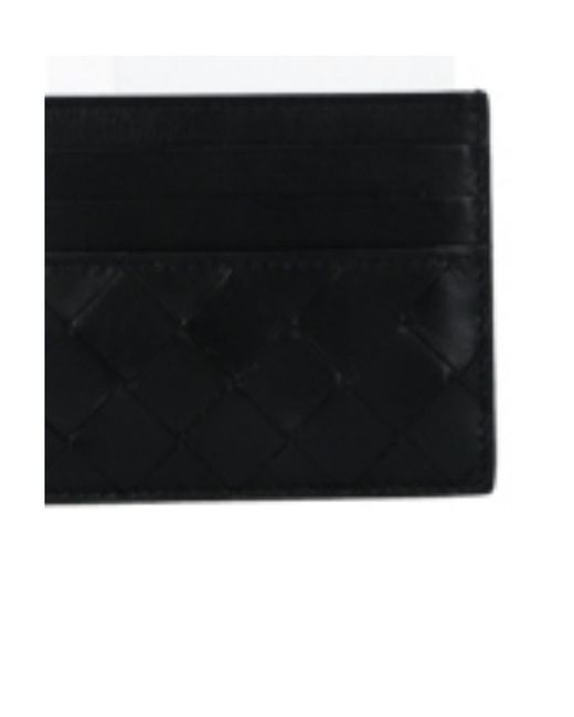 Bottega Veneta Black Intrecciato Cardholder