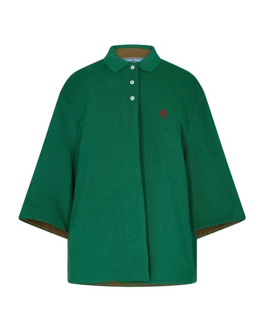 Prada Green Relaxed Overshirt