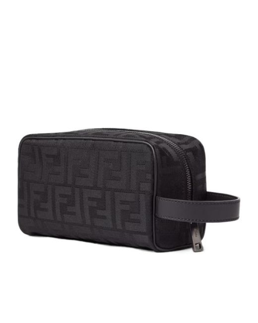 Fendi Black Ff Small Toiletry Case for men