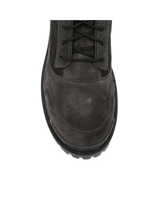 Balenciaga Black Lace-Up Ankle Boots for men