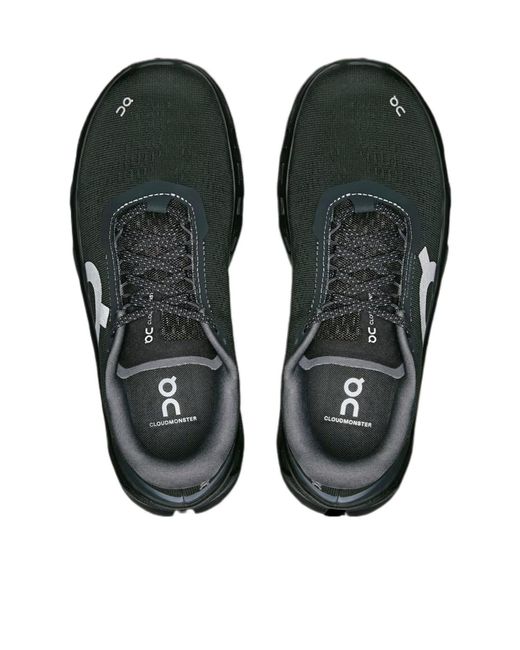 On Shoes Black Cloudmonster 1 Running Shoes