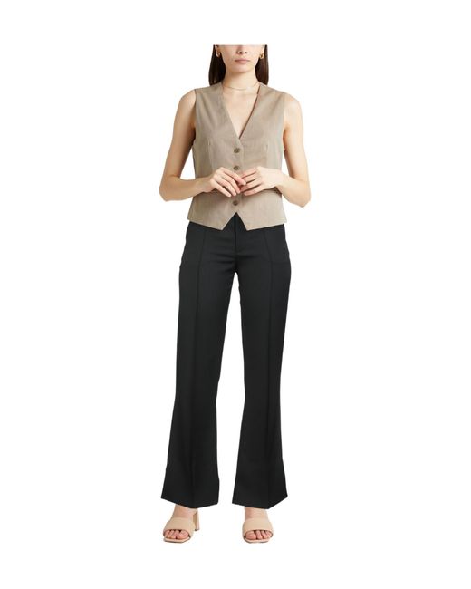 Chloé Black Plain Colour Casual Trouser