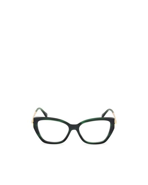 Max Mara White Cat-Eye Glasses