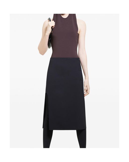 Courreges Purple Hooded Bodysuit