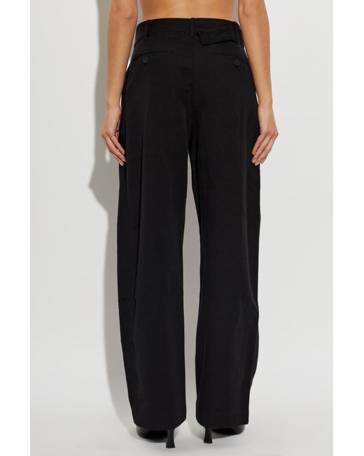 Studio Nicholson Black Chatto Wide-Leg Pants