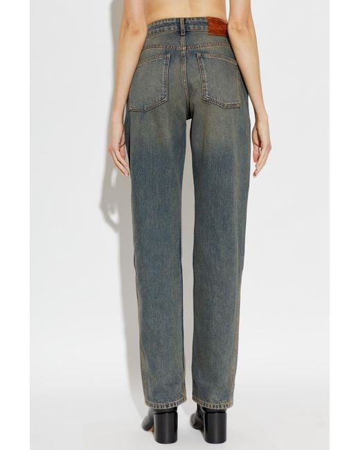 Zadig & Voltaire Gray Ete Straight-Leg Jeans