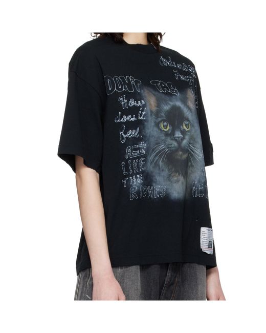 Maison Mihara Yasuhiro Black Crew Neck T-Shirt