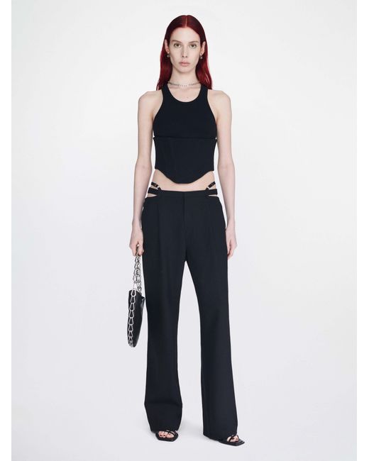 Dion Lee Black Float Corset-Style Top for men