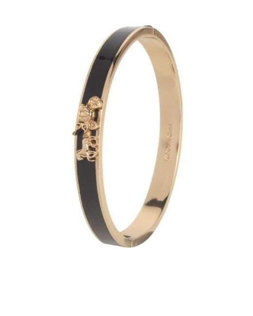 COACH White Hinged Bracelet