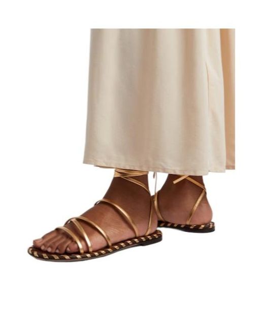 Gianvito Rossi Metallic Comfortable Casual Sandals