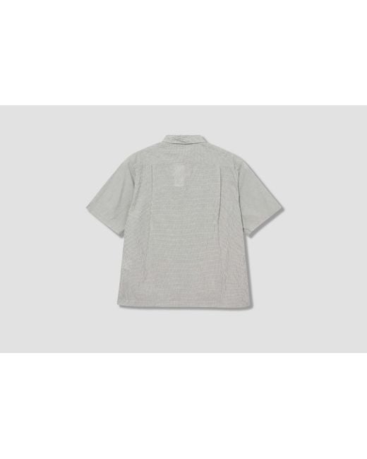 Nanamica Gray Short-Sleeved Shirt for men