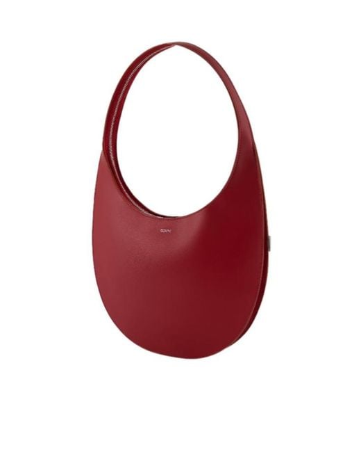 Coperni Red Soft Swipe Medium Shoulder Bag