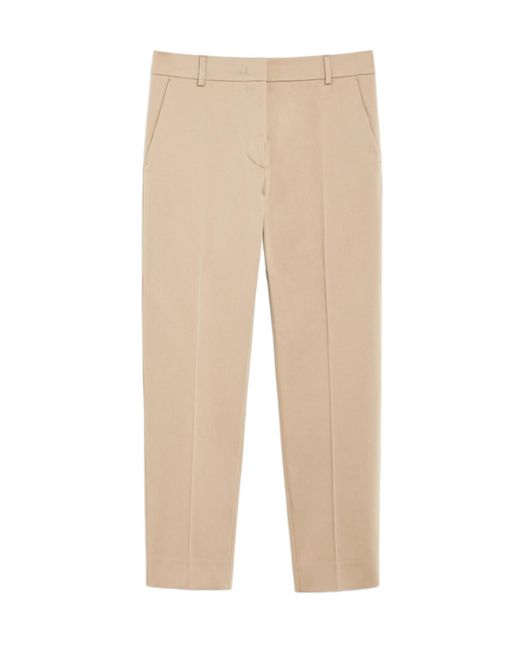 Max Mara Natural Pleat Detailed Tailored Trousers