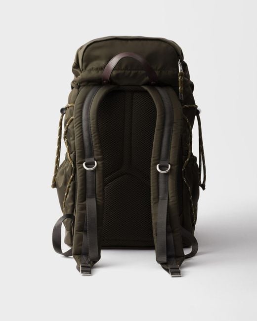 Prada Gray Speedrock Re-Nylon Backpack for men
