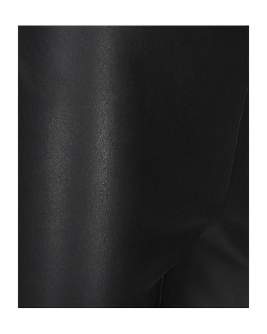 Arma Black Leather Skinny Trousers