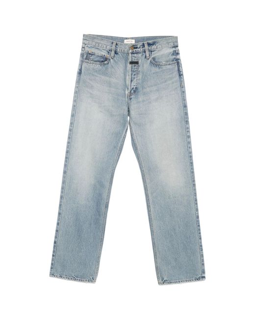 Fear Of God Blue Straight-Leg Denim Jeans for men
