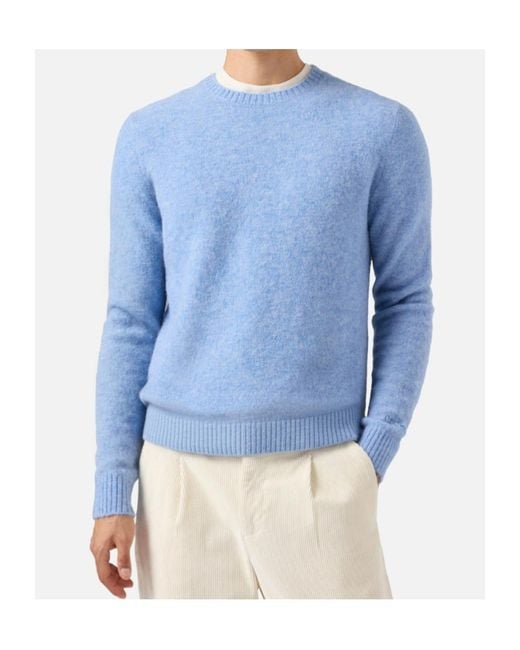 Mc2 Saint Barth Blue Regent Crewneck Knitted Jumper for men