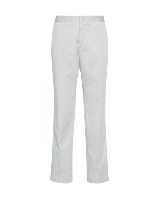 Fabiana Filippi Gray Beaded-Trim Tapered Trousers