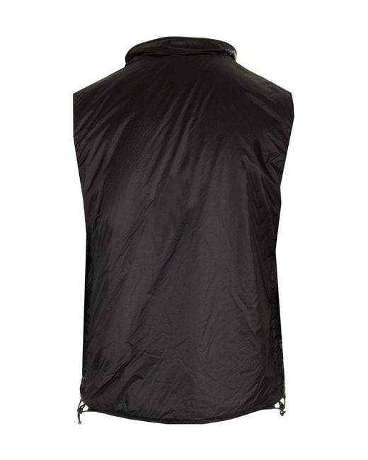 C P Company Black Lens-Detail Padded Gilet for men