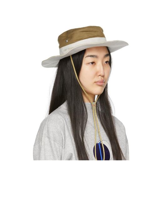 Isabel Marant White Logo Sunshade Hat
