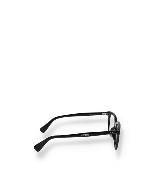 KENZO White Square-Frame Glasses