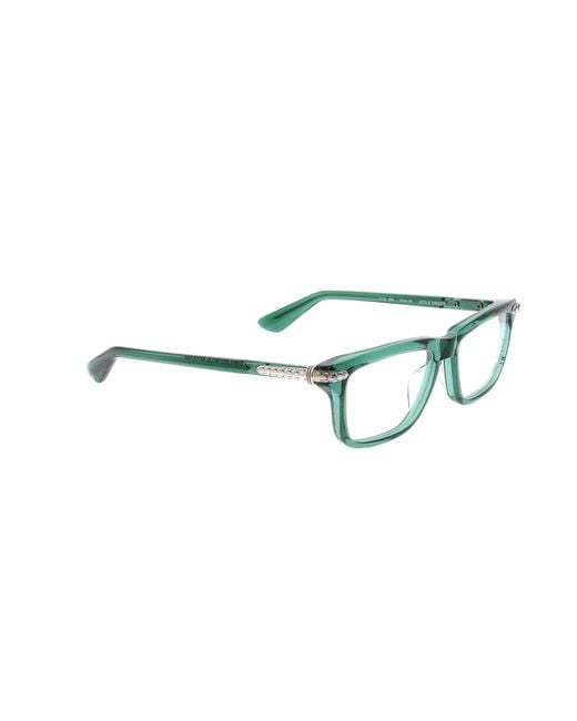 Chrome Hearts Green Full-Rimmed Plano Lenses