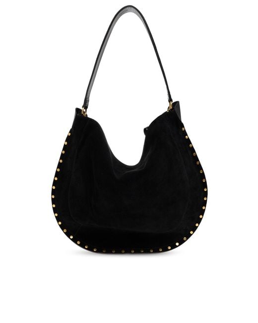 Isabel Marant Black Studded Shoulder Bag