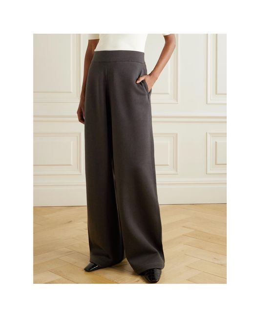 Lemaire Black Wide-Leg Trousers