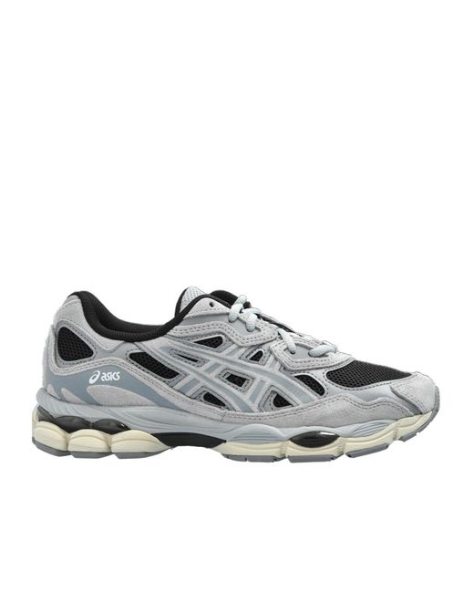 Asics Gray Gel-Nyc Lace-Up Sneakers