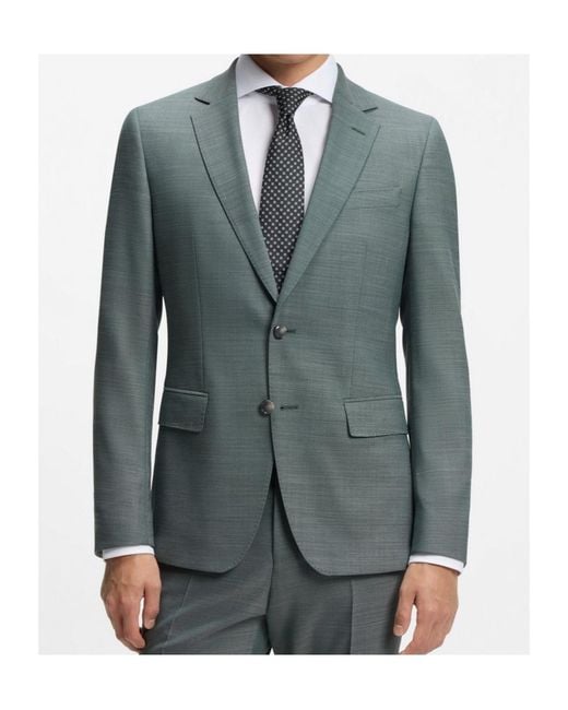 Boss Gray Two-Piece Tailored Suit for men