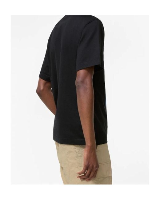 Burberry Black Knight Cotton T-Shirt for men