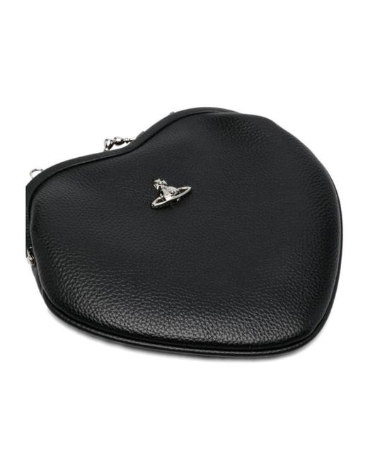 Vivienne Westwood Black Belle Heart Frame Handbag
