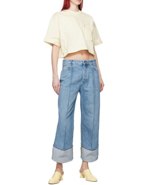 パンツ Bottega Veneta Curved shape denim pants Bottega Veneta Curved Shape Vintage Jeans in Blue | Lyst UK