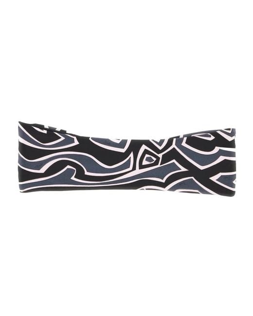 Emilio Pucci Black Pucci Maze Printed Strapless Bikini Top