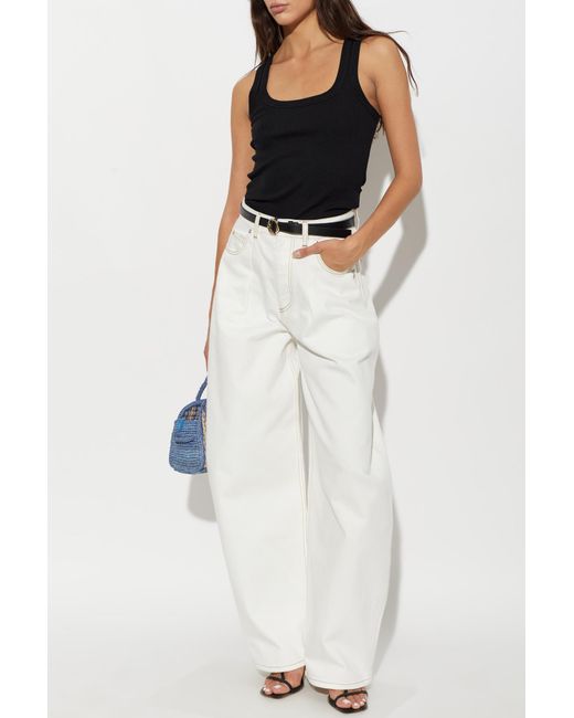 Jacquemus Black Ribbed Tank Top