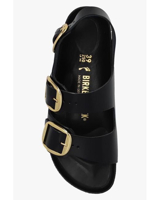 Birkenstock Black Milano Leather Sandals