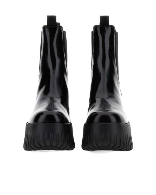Hogan Black Platform Slip-On Loafers