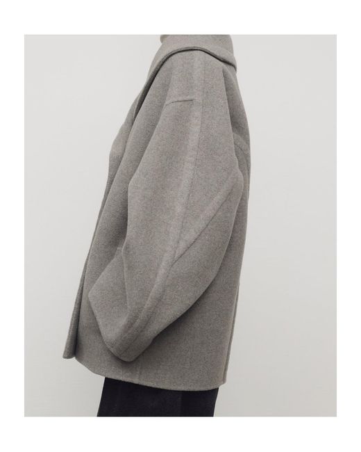 The Row Brown Temur Virgin Wool Coat