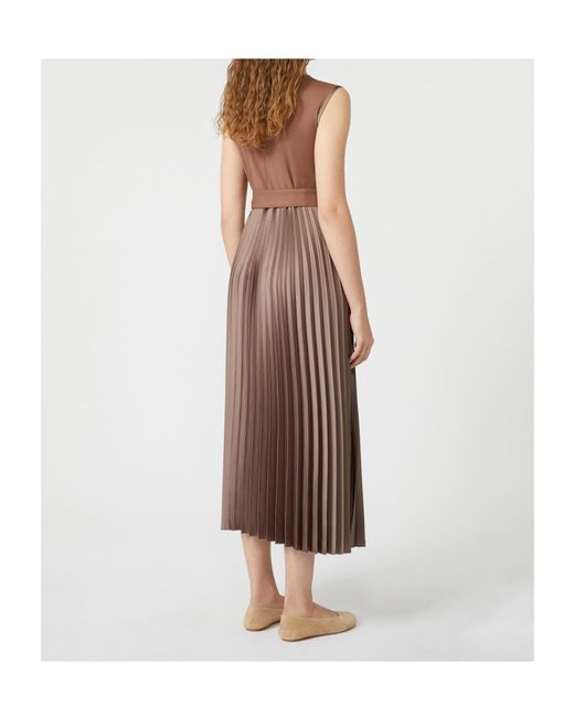Weekend by Maxmara Brown Sleeveless Jersey Dress