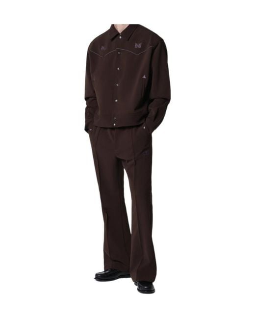 Needles Brown Piping Cowboy Jacket for men