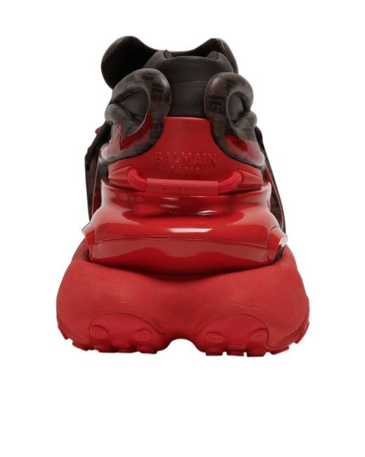 Balmain Red Unicorn Trainers for men