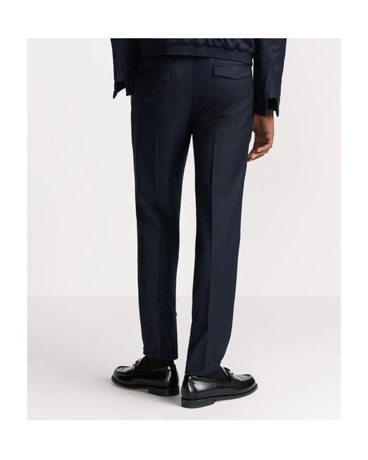 Dior Blue Tailored Track Pants for men